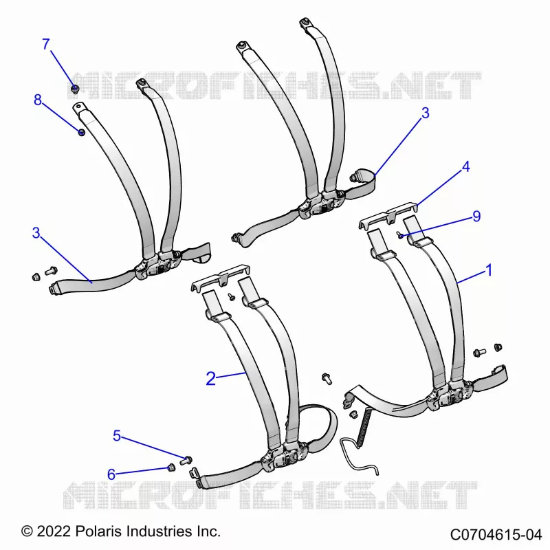 SEDE BELT MOUNTING 4 POINT