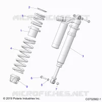 SUSPENSION, SHOCK ANTERIORE MOUNTING, DELUXE