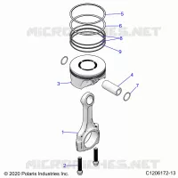 ENGINE, PISTONE & ROD