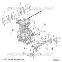 ENGINE, TRASMISSIONE MOUNTING & LONG BLOCK