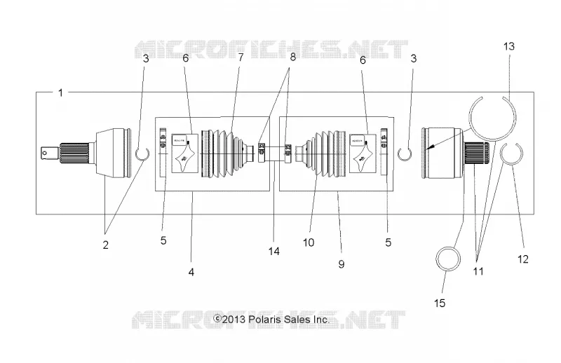 DRIVE TRAIN, ALBERO DI TRASMISSIONE, REAR