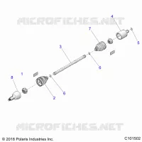 DRIVE TRAIN, DRIVE POSTERIORE ALBERO