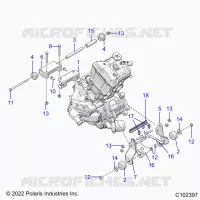 MOTORE, MOUNTING & LONG BLOCK