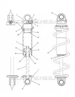 SUSPENSION, SHOCK ANTERIORE TRACK (CLEAR COIL OVER)