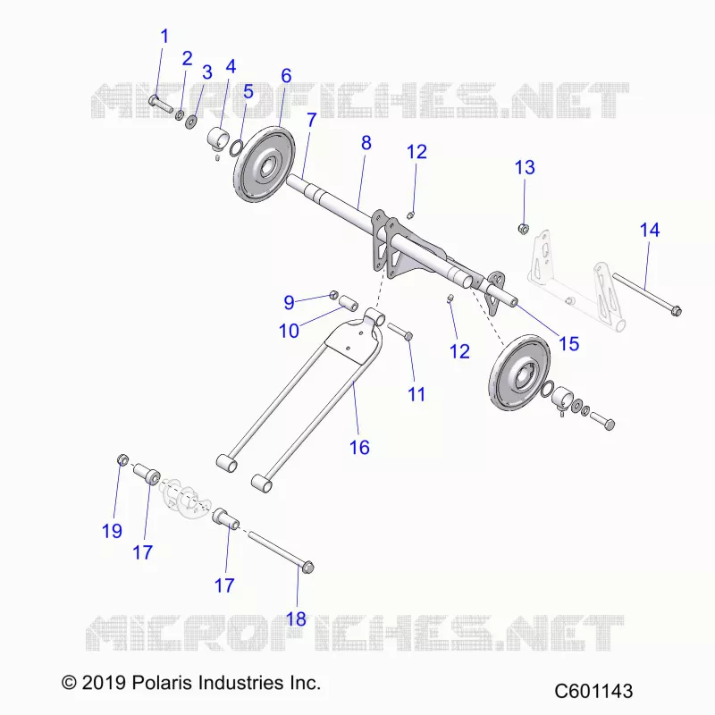 SUSPENSION, POSTERIORE COPPIA ARM