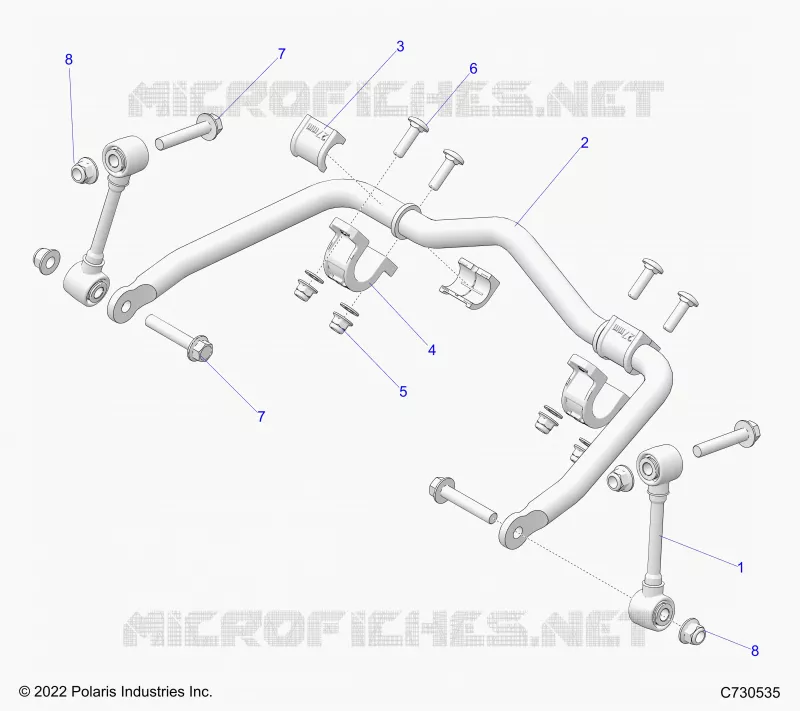 SUSPENSION, FRONT BARRA DI STABILIZZAZIONE