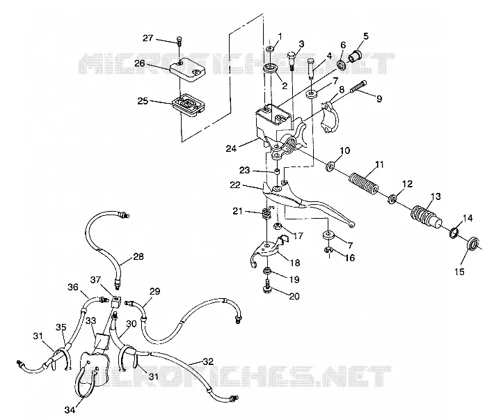 CONTROLLI- CILINDRO PRINCIPALE/FRENO LINE 4X4 350L S938139 (4924342434021A)