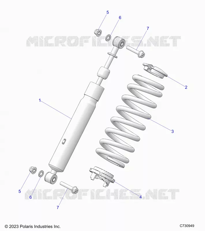 SUSPENSION, REAR SHOCK MONTAGGIO