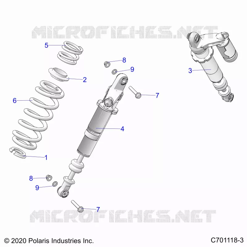 SUSPENSION, REAR SHOCK MONTAGGIO