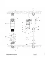 SUSPENSION, AMMORTIZZATORE POSTERIORE TRACK