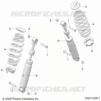 SOSPENSIONE POSTERIORE SHOCK AND MOUNTING
