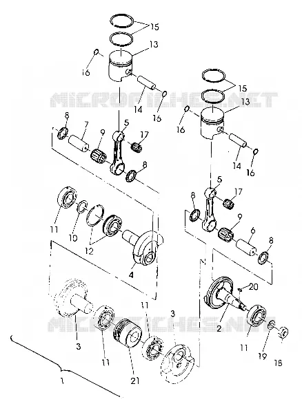 PISTONEEE   ALBERO MOTORE  440 XCR (4921352135037A)