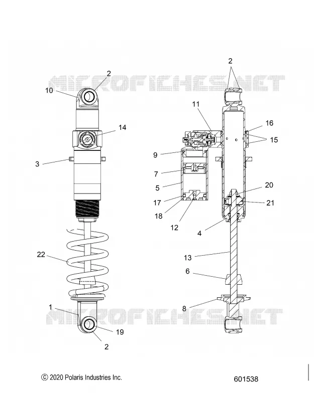SUSPENSION, AMMORTIZZATORE POSTERIORE TRACK, VELOCITY