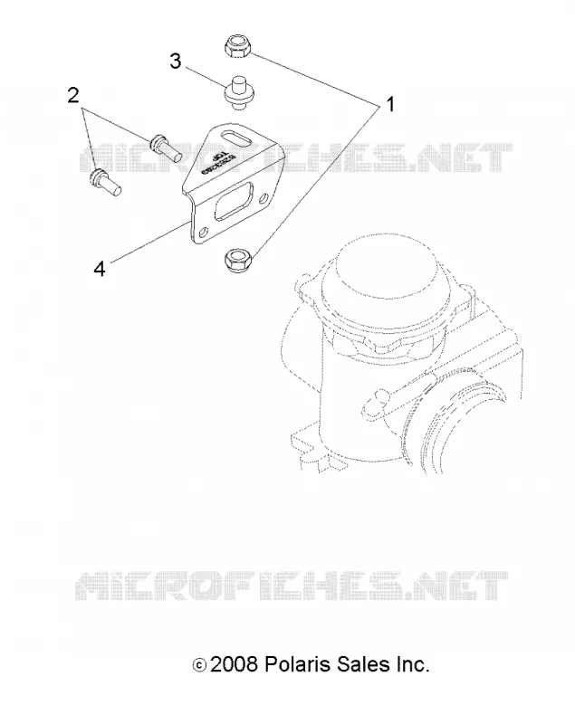 MOTORE, CARBURATORE BRACKET