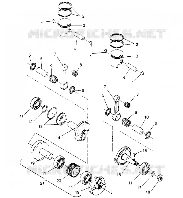 PISTONEEE   ALBERO MOTORE SPORT 0950443, SPORT TOURING 0950243  AND EUROPEAN SP (4928822882C013)