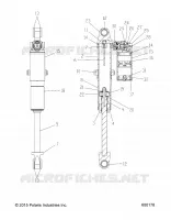 SUSPENSION, AMMORTIZZATORE POSTERIORE TRACK, HI LO ADJ.