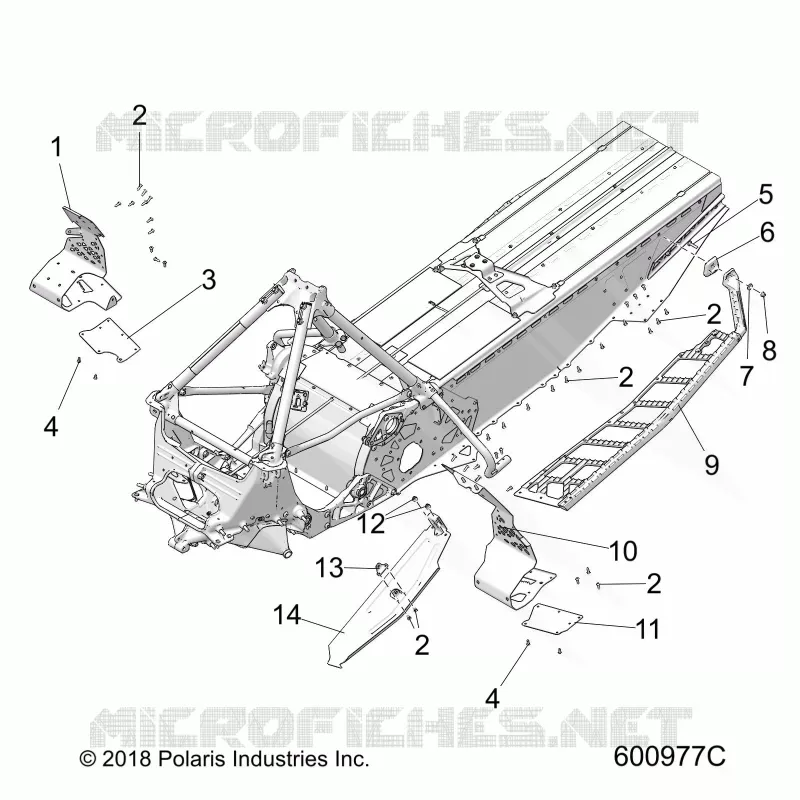 CHASSIS, PROTEZIONE FRIZIONE/FOOTRESTS/RUNNING BOARDS