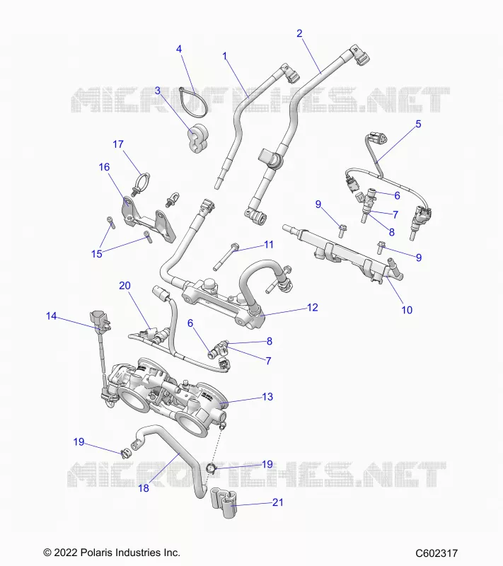SISTEMA DI ALIMENTAZIONE CARBURANTE, RAIL, LINES AND THROTTLE BODY