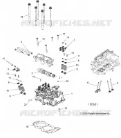 ENGINE, TESTA CILINDRO, CAM AND VALVES