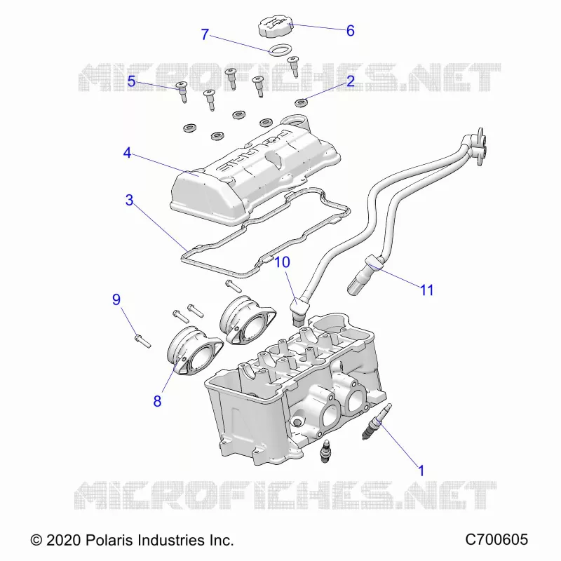 ENGINE, THROTTLE BODY AND VALVOLA COPERTURA