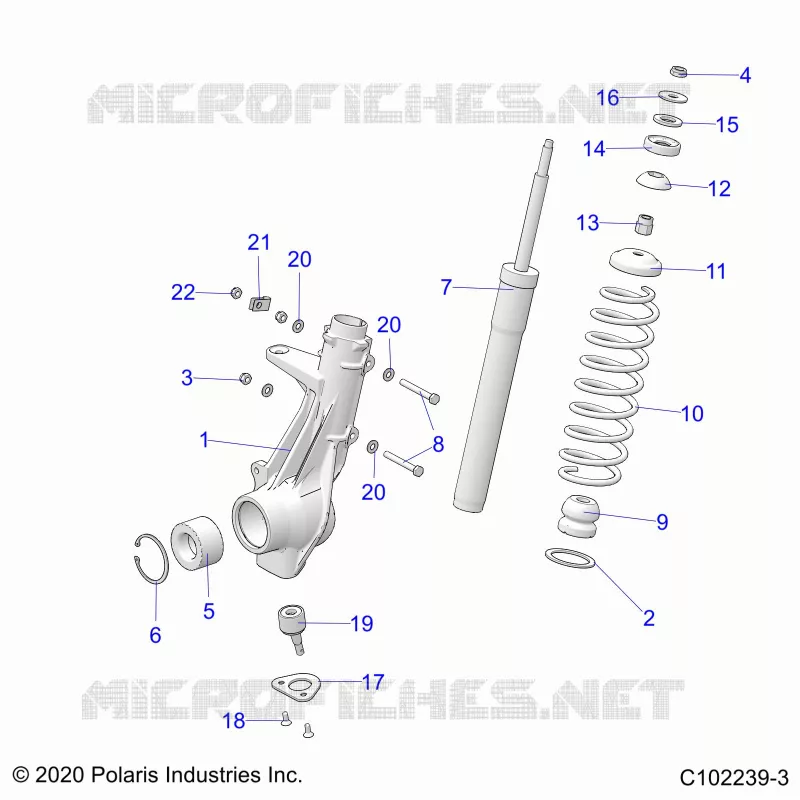 SUSPENSION, ANTERIORE MONTANTE