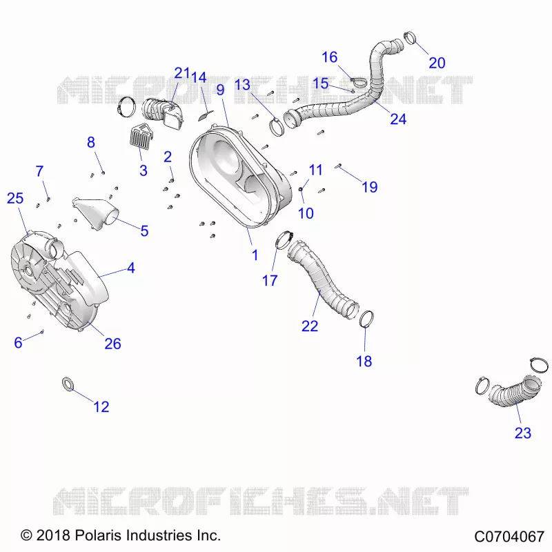 DRIVE TRAIN, COPERCHIO FRIZIONE AND DUCTING