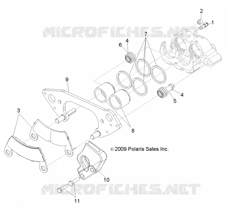 FRENO ANTERIORE CALIPER (BUILT 11/4/13 AND BEFORE)