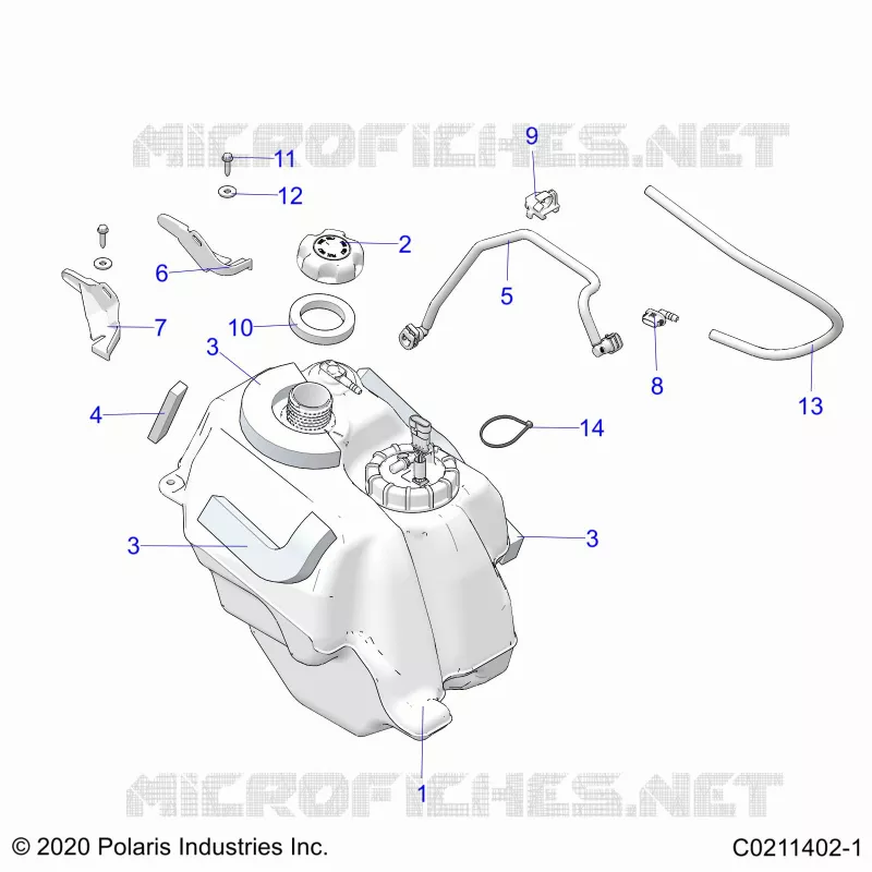 SISTEMA DI ALIMENTAZIONE CARBURANTE, FUEL TANK ASM.