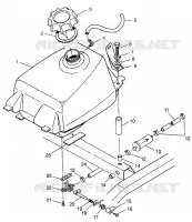 CARBURANTE TANK Magnum 4X4 W97AC42A, Swedish Magnum 4X4 S97AC42E and Norwegian Ma (4940834083A013)