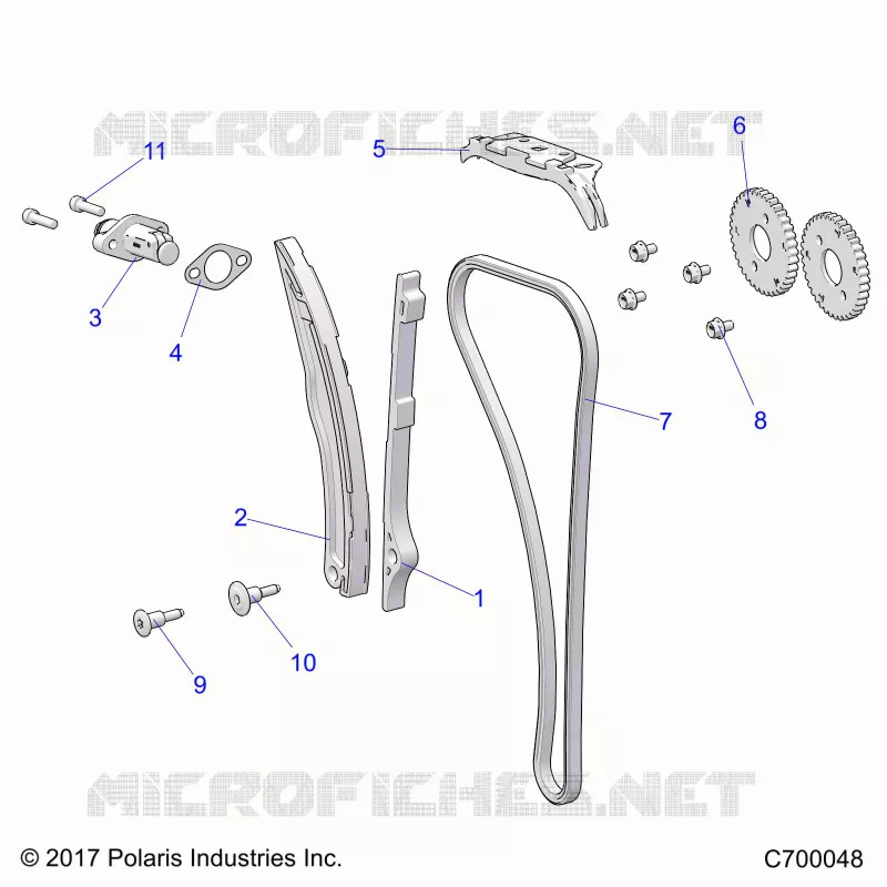 CAM CATENA AND TENSIONER