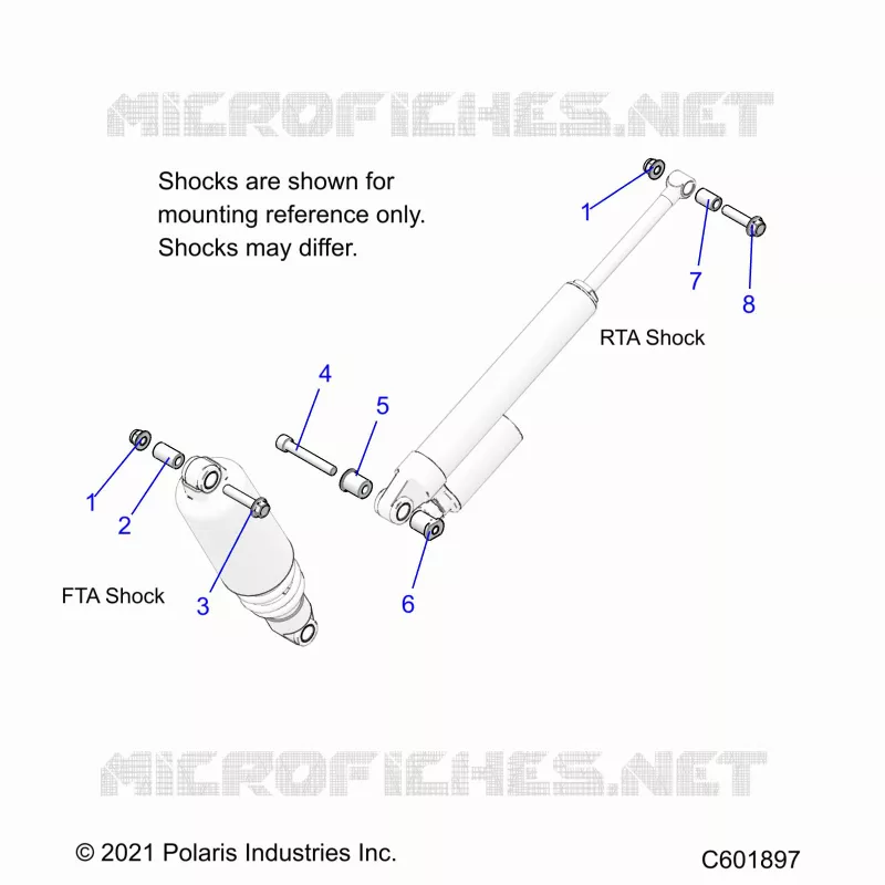 SUSPENSION, SHOCK MONTAGGIO, REAR SUSP.
