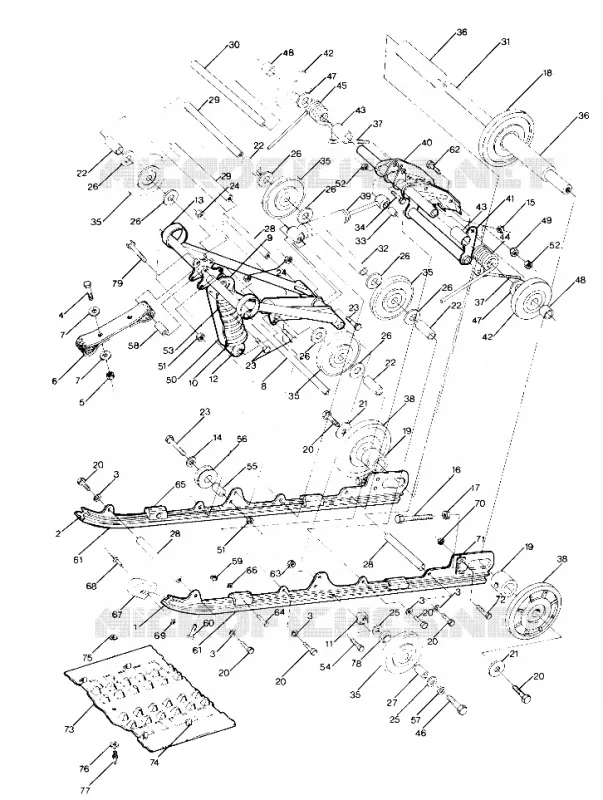 SOSPENSIONE Sport Trail, 400 and 600 (4912701270013A)