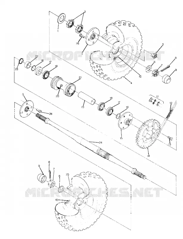 RUOTA POSTERIORE DRIVE ASSEMBLY (4915951595021A)