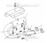 IMPIANTO DI SCARICO LITE GT 0963133 and EUROPEAN LITE GT E963133 (4933083308B014)