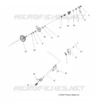 DRIVE TRAIN, MAIN GEARCASE FORCHE SHIFT