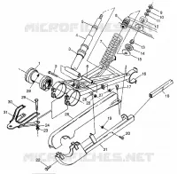 POSTERIORE SWING ARM   SHOCK MAGNUM 6X6 W97AE42A AND SWEDISH MAGNUM 6X6 S97AE4 (4940754075D003)