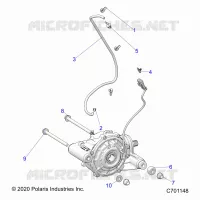 TRASMISSIONE, FRONT GEARCASE MOUNTING