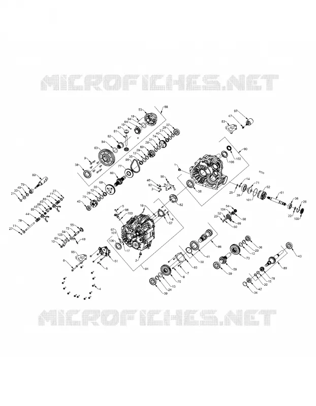 DRIVE TRAIN, PRINCIPALE SCATOLA INGRANAGGI INTERNALS