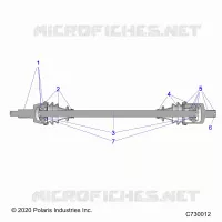 TRASMISSIONE, HALF SHAFT, FRONT