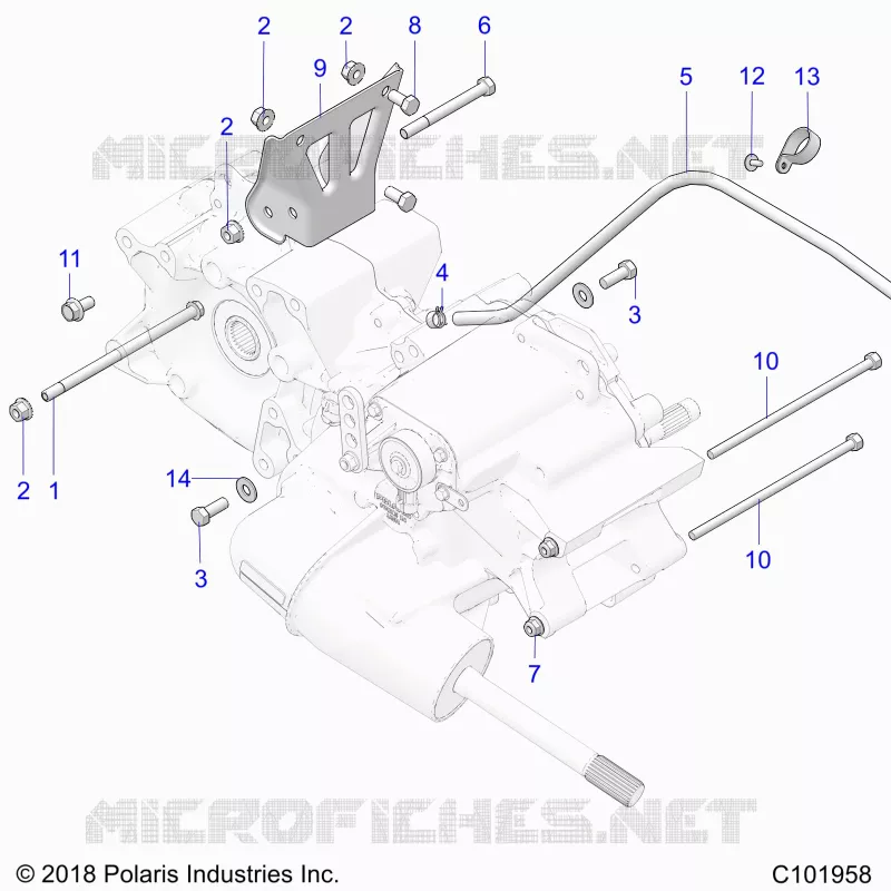 TRASMISSIONE, MAIN GEARCASE MOUNTING