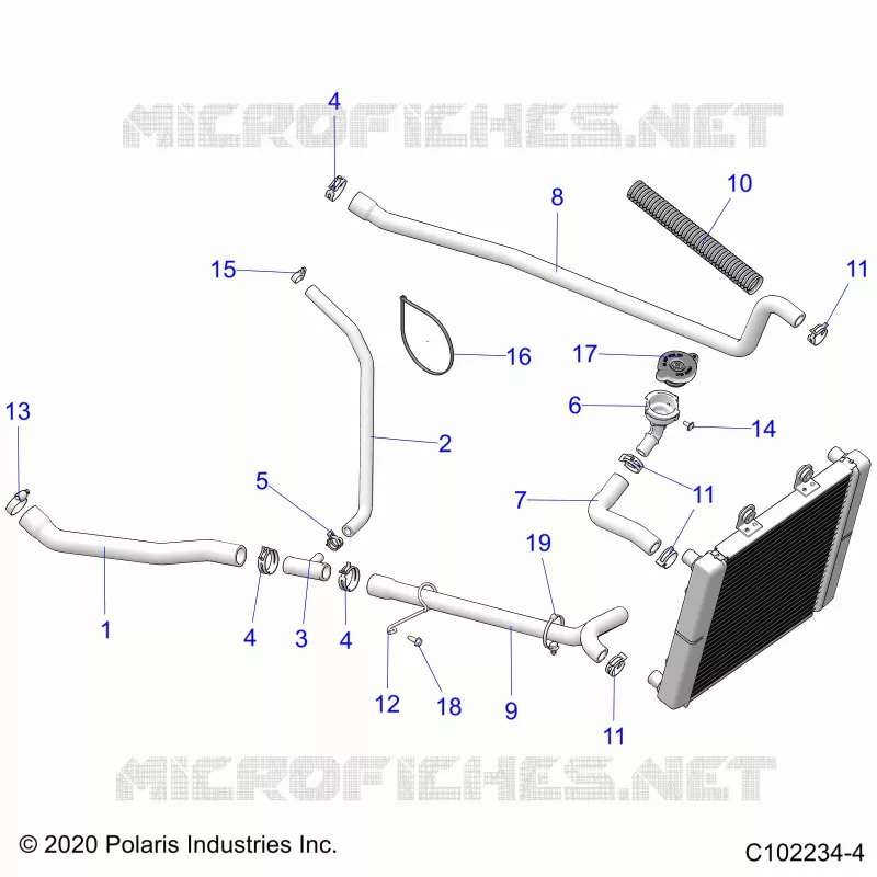 ENGINE, SISTEMA DI RAFFREDDAMENTO, HOSES