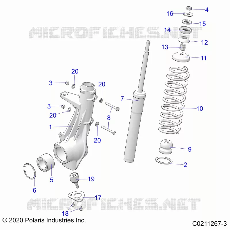 SUSPENSION, ANTERIORE MONTANTE