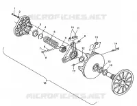 TRASMISSIONE FRIZIONE 500 INDY 0982764(A)(B) and EUROPEAN 500 INDY E982764A (4942104210C003)