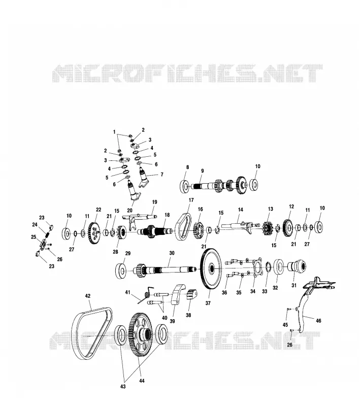 SCATOLA DEGLI INGRANAGGI (INTERNAL COMPONENTS)