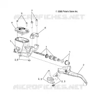 FRENO ANTERIORE BRAKE LEVER AND CILINDRO PRINCIPALE