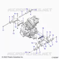 MOTORE, MOUNTING & LONG BLOCK