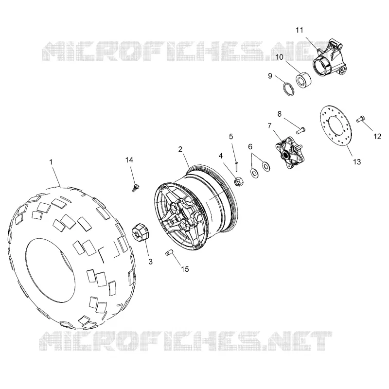 RUOTE, REAR TIRE AND BRAKE DISC