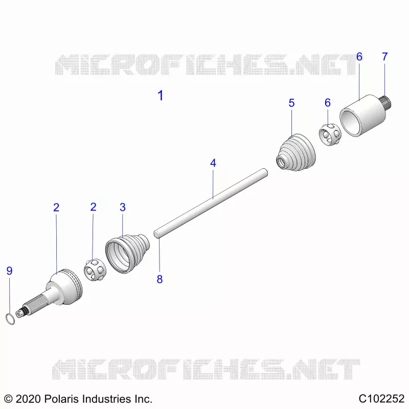 TRASMISSIONE, REAR DRIVE SHAFT 