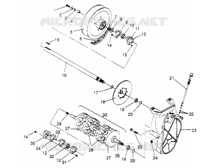 TRASMISSIONE ASSEMBLY Storm 0950782, Storm SKS 0950582,  Euro Storm E950782, (4929012901C003)