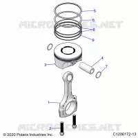 ENGINE, PISTONE & ROD